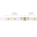 SIGOR LED Strip PRO LED, 3,6W/m, 3000K, 5m, 64 LED/m, IP20, 24V, 473lm, Ra90