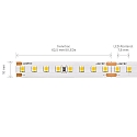 SIGOR LED Strip PRO LED, 9,6W/m, 3000K, 5m, 128 LED/m, IP20, 24V, 1301lm, Ra90