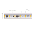 SIGOR H�jsp�nding LED Strip, 72 LED/m, 25m rolle, 120�, 14W/m, IP65, 3000K