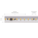 SIGOR H�jsp�nding LED Strip, 120 LED/m, 25m rolle, 120�, 8W/m, IP65, 3000K