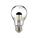 LED Filament Top spejlet Lyskilde, 8,5W, E27, 2700K, s�lv, 900lm, d�mpbar