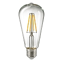 LED Filament Edisonlampe ST64, 230V, � 6.4cm / L 14.3cm, E27, 7W 2700K 806lm 300�, d�mpbar, klar