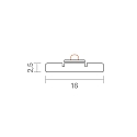 SIGOR Alu mounting track 16 - for LED Strips up to 1.6cm width, length 100cm