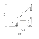 SIGOR Wall profile UP OR DOWN 12 - for LED Strips up to 1.22cm width, length 100cm