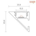 SIGOR Vgprofil UP OR DOWN 12 - til LED Strips op til 1.22cm bredde, lngde 200cm