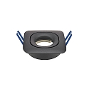 Indbygningslampe svingbar GU5,3 IP20, sort