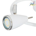 Spot Light LED Loftlampe LINDA spiral, 3-flamme, krom, LED, hvid