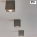 Spot Light LED ceiling luminaire CONCRETE DREAM Downlight, round, GU10, 5W 2700K 320lm, gray
