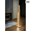 Spot Light LED standing luminaire SOHO, 3-flame, 60W 3000K 5600lm, oiled oak
