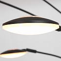 floor lamp SYNNA 5 flames, rotatable, with flex arm, direct / indirect, with cord dimmer IP20