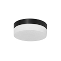 outdoor ceiling luminaire IKARO small, round, cylindrical IP44, black matt dimmable