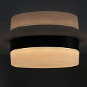 Steinhauer outdoor ceiling luminaire IKARO round, cylindrical, medium IP44, black matt dimmable
