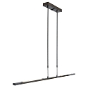 Steinhauer Pendant luminaire ZELENA LED, 3 flames, silver