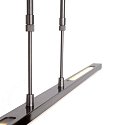 Steinhauer Steinhauer Pendant luminaire ZELENA LED, 3 flames, silver