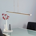 Steinhauer Steinhauer Pendant luminaire ZELENA LED, 3 flames, silver