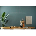 Steinhauer Steinhauer Pendant luminaire ZELENA LED, 3 flames, black