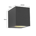 Steinhauer Steinhauer Udend�rs V�glampe LOGAN, 1-flamme, GU10, rund, sort