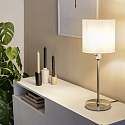 Mexlite Table lamp NOOR, 1 flame, steel