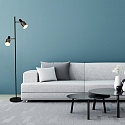 anne light & home AN Standerlampe FJORGARD, 2-flammer, sort