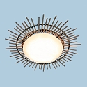 anne light & home AN Loftlampe AURA, Bambusring, hvid