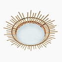 anne light & home AN Loftlampe AURA, Bambusring, hvid