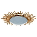 anne light & home AN Loftlampe AURA, Bambusring, hvid