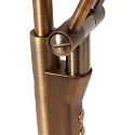 Steinhauer Standerlampe ZODIAC LED, 2-flammer, med l�searm, bronze