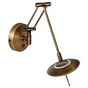 Steinhauer Steinhauer Wall luminaire ZODIAC LED, 1 flame, bronze