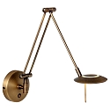 Steinhauer Steinhauer Wall luminaire ZODIAC LED, 1 flame, bronze