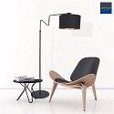 anne light & home AN Floor lamp LINSTROM, 1 flame, shade, black