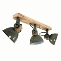 Mexlite Mexlite Spot GEARWOOD, 3 flames, green