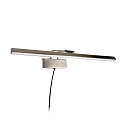 Steinhauer Steinhauer Wall luminaire LITHO LED, 1 flame, 60cm, silver