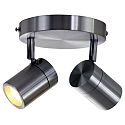 Mexlite Mexlite Spot, 2 flames. GU10, IP44, steel