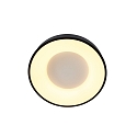 Steinhauer ceiling luminaire RINGLEDE - � 38CM round, medium, direct / indirect IP20, black matt dimmable