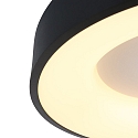 Steinhauer ceiling luminaire RINGLEDE - � 38CM round, medium, direct / indirect IP20, black matt dimmable