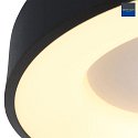 Steinhauer Loftlampe RINGLEDE -  48CM stor, rund, direkte / indirekte IP20, sort mat dmpbar