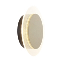 V�g- og Loftlampe LIDO rund, justerbar, indirekte, perforeret IP20, sort mat d�mpbar
