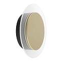 V�g- og Loftlampe LIDO rund, justerbar, indirekte, perforeret IP20, sort mat d�mpbar