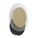 V�g- og Loftlampe LIDO rund, justerbar, indirekte, perforeret IP20, sort mat d�mpbar