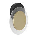 V�g- og Loftlampe LIDO rund, justerbar, indirekte, perforeret IP20, sort mat d�mpbar