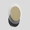 V�g- og Loftlampe LIDO rund, justerbar, indirekte, perforeret IP20, sort mat d�mpbar