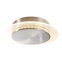 Steinhauer V�g- og Loftlampe LIDO rund, justerbar, indirekte, perforeret IP20, st�l b�rstet d�mpbar
