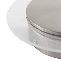 Steinhauer V�g- og Loftlampe LIDO rund, justerbar, indirekte, perforeret IP20, st�l b�rstet d�mpbar