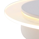 Steinhauer V�g- og Loftlampe LIDO rund, justerbar, indirekte, perforeret IP20, hvid mat d�mpbar