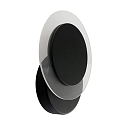 Steinhauer V�g- og Loftlampe LIDO rund, justerbar, indirekte, perforeret IP20, sort mat d�mpbar