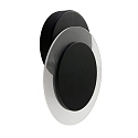 Steinhauer V�g- og Loftlampe LIDO rund, justerbar, indirekte, perforeret IP20, sort mat d�mpbar