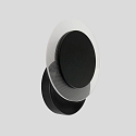 Steinhauer V�g- og Loftlampe LIDO rund, justerbar, indirekte, perforeret IP20, sort mat d�mpbar
