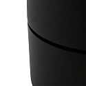 Mexlite ceiling luminaire FEZ 1 flame, round, swivelling, rotatable, set back IP20, black matt dimmable