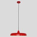 pendant luminaire KRISIP down, 1 flame, flat E27 IP20, red dimmable