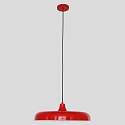 pendant luminaire KRISIP down, 1 flame, flat E27 IP20, red dimmable
